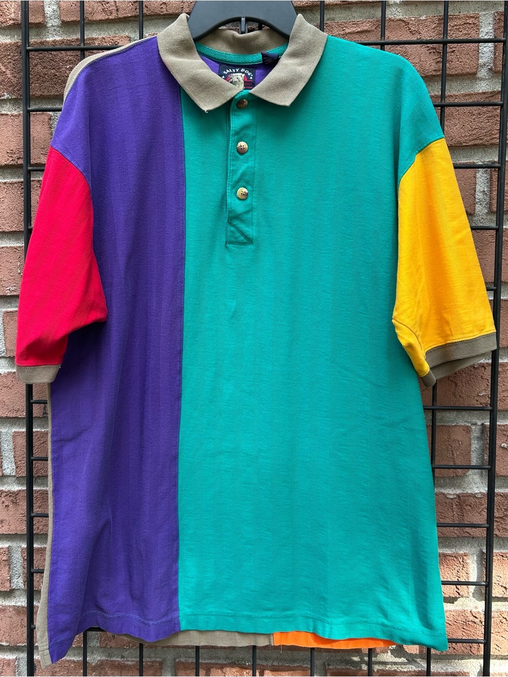 Vintage Salty Dog Colorblock Polo  - Multicolor